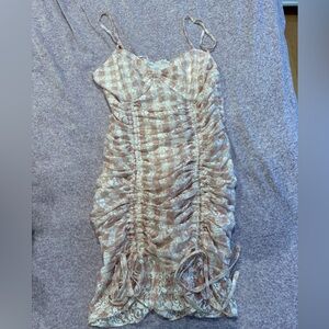 Pink and White Lacy Dress